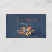 Blauer Marmor des Veranstaltungsplaners Visitenkarte (Rückseite)