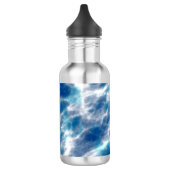 Blauer Marmor Edelstahlflasche (Links)