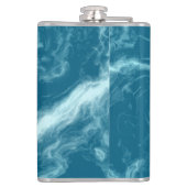 Blauer Marmor Flachmann (Rückseite)