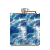 Blauer Marmor Flachmann (Rückseite)