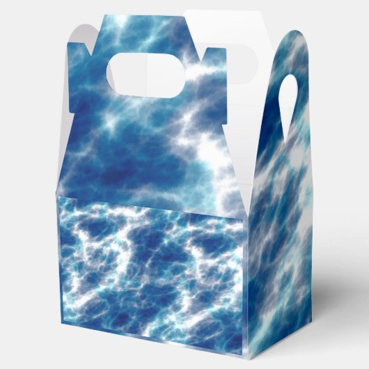 Blauer Marmor Geschenkschachtel (Geöffnet)