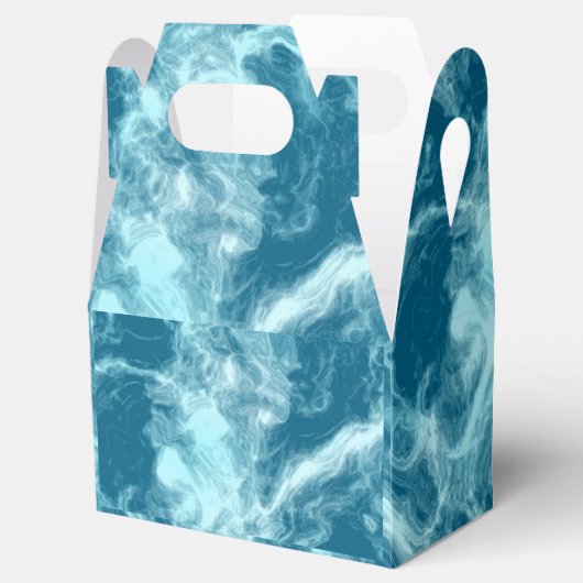 Blauer Marmor Geschenkschachtel (Geöffnet)
