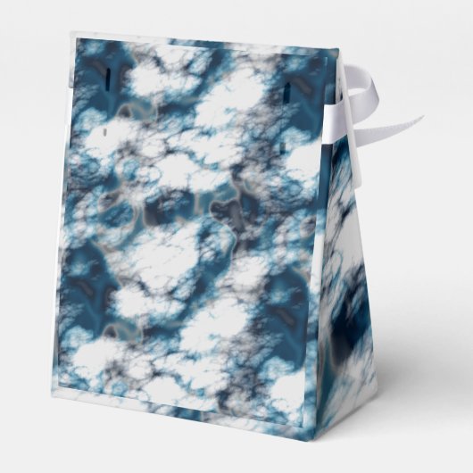 Blauer Marmor Geschenkschachtel (Rückseite)