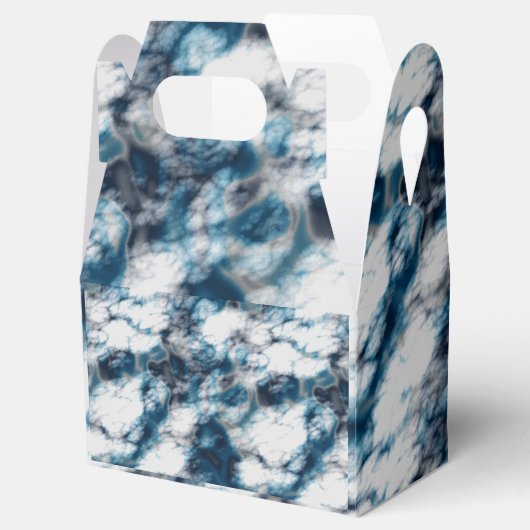 Blauer Marmor Geschenkschachtel (Geöffnet)