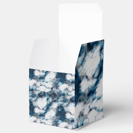 Blauer Marmor Geschenkschachtel (Geöffnet)