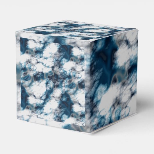 Blauer Marmor Geschenkschachtel (Rückseite)