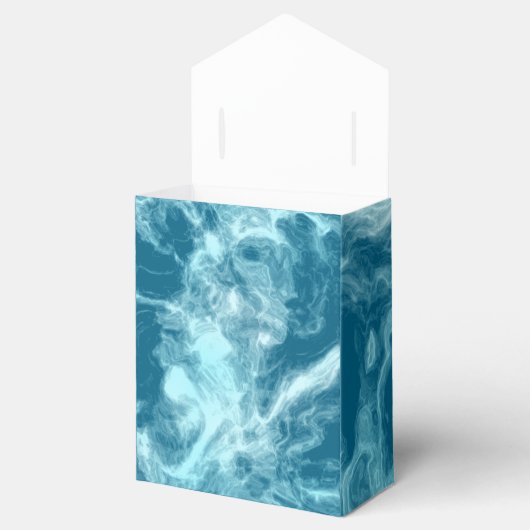 Blauer Marmor Geschenkschachtel (Geöffnet)