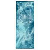 Blauer Marmor Geschenktüte Für Weinflaschen (Vorderseite)