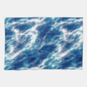 Blauer Marmor Geschirrtuch (Horizontal)