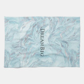 Blauer Marmor Geschirrtuch (Horizontal)