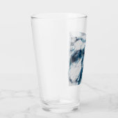 Blauer Marmor Glas (Rechts)