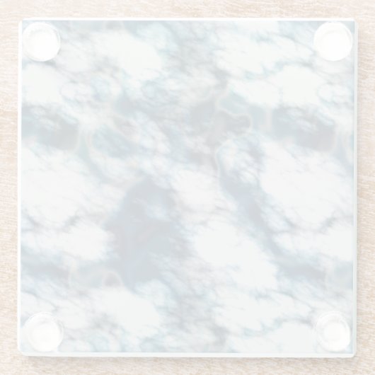 Blauer Marmor Glasuntersetzer (Rückseite)