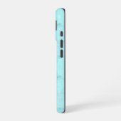 Blauer Marmor iPhone 16 Hülle (Linke Seite)