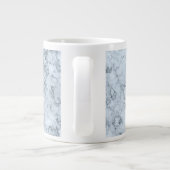 Blauer Marmor Jumbo-Tasse (Rückseite)