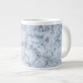 Blauer Marmor Jumbo-Tasse (Vorderseite Rechts)