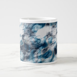 Blauer Marmor Jumbo-Tasse