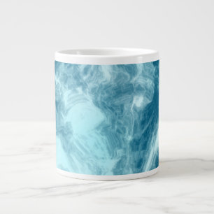Blauer Marmor Jumbo-Tasse