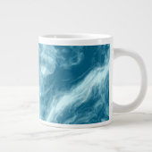 Blauer Marmor Jumbo-Tasse (Rechts)