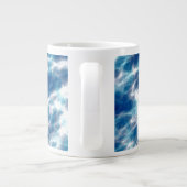 Blauer Marmor Jumbo-Tasse (Rückseite)