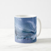 Blauer Marmor Kaffeetasse (VorderseiteRechts)