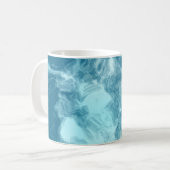 Blauer Marmor Kaffeetasse (Vorderseite Links)