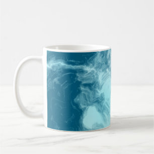 Blauer Marmor Kaffeetasse