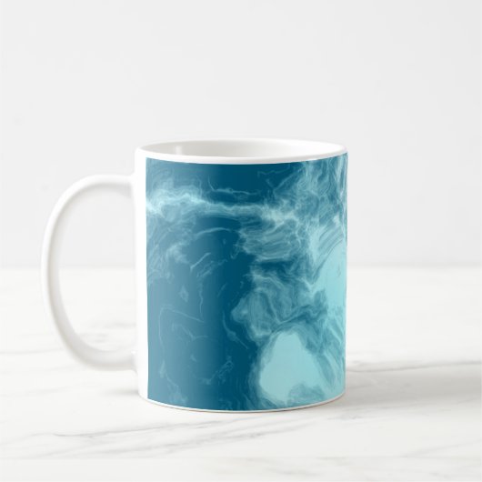 Blauer Marmor Kaffeetasse (Links)