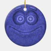 Blauer Marmor Keramikornament (Hinten)