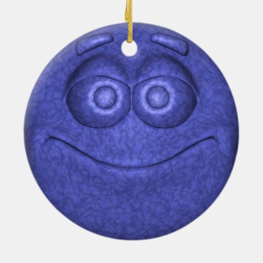 Blauer Marmor Keramikornament (Hinten)