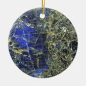 Blauer Marmor Keramikornament (Vorne)