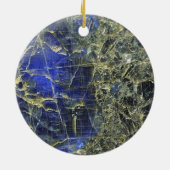 Blauer Marmor Keramikornament (Hinten)