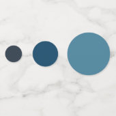 Blauer Marmor Konfetti (Rückseiten)