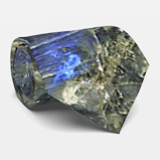 Blauer Marmor Krawatte (Gerollt)