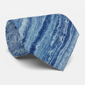 Blauer Marmor Krawatte (Gerollt)