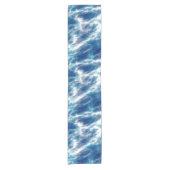 Blauer Marmor Kurzer Tischläufer (Vorderseite)