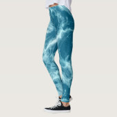Blauer Marmor Leggings (Links)