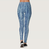 Blauer Marmor Leggings (Rückseite)