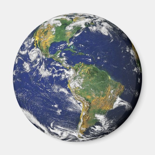 Blauer Marmor Magnet (Vorne)