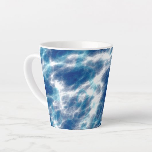 Blauer Marmor Milchtasse (Linke Ecke)
