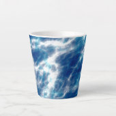 Blauer Marmor Milchtasse (Vorderseite)