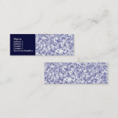 Blauer Marmor Mini Visitenkarte (Vorne/Hinten)