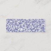 Blauer Marmor Mini Visitenkarte (Rückseite)