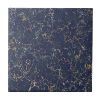 Blauer Marmor mit goldenen Adern Fliese