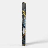 Blauer Marmor mit goldenen Venen Case-Mate iPhone Hülle (Rückseite / Rechts)