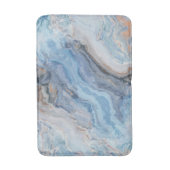 Blauer Marmor mit Hübscher goldschwarzer Dekoratio Badematte (Vorderseite Vertikal)