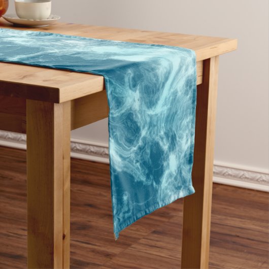 Blauer Marmor Mittelgroßer Tischläufer (Beispiel)