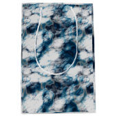 Blauer Marmor Mittlere Geschenktüte (Vorderseite)
