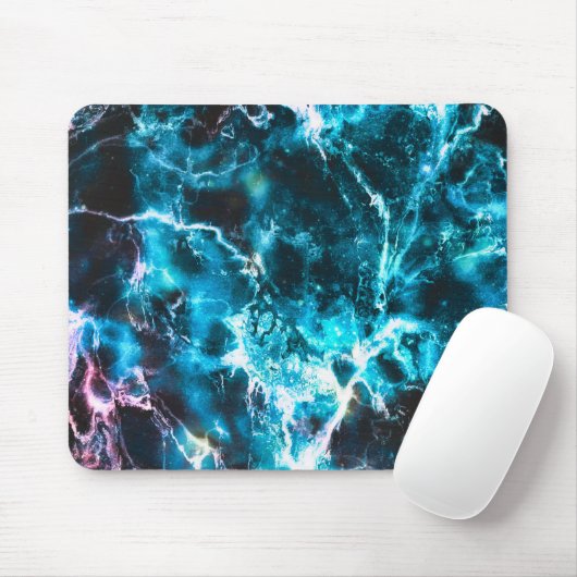 Blauer Marmor Mousepad (Mit Mouse)