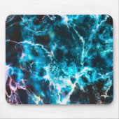 Blauer Marmor Mousepad (Vorne)