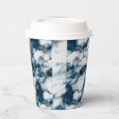 Blauer Marmor Pappbecher (Links)